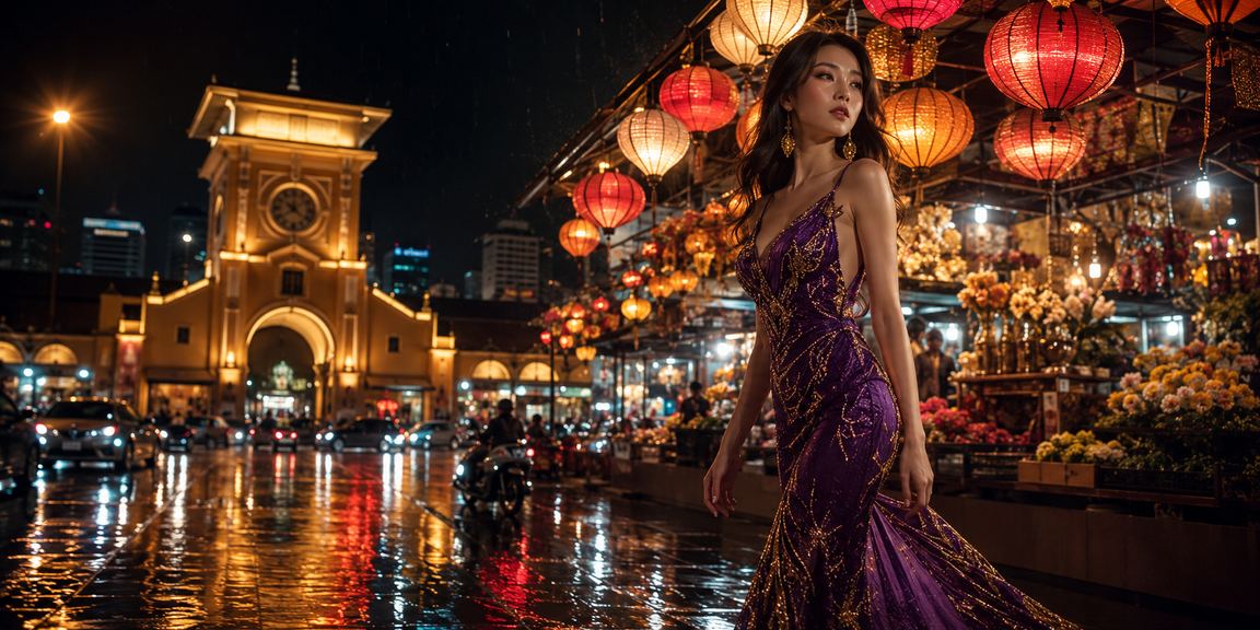 Trò chơi bắn cá trực tuyến tại chợ đêm nhộn nhịp ở TP Hồ Chí Minh