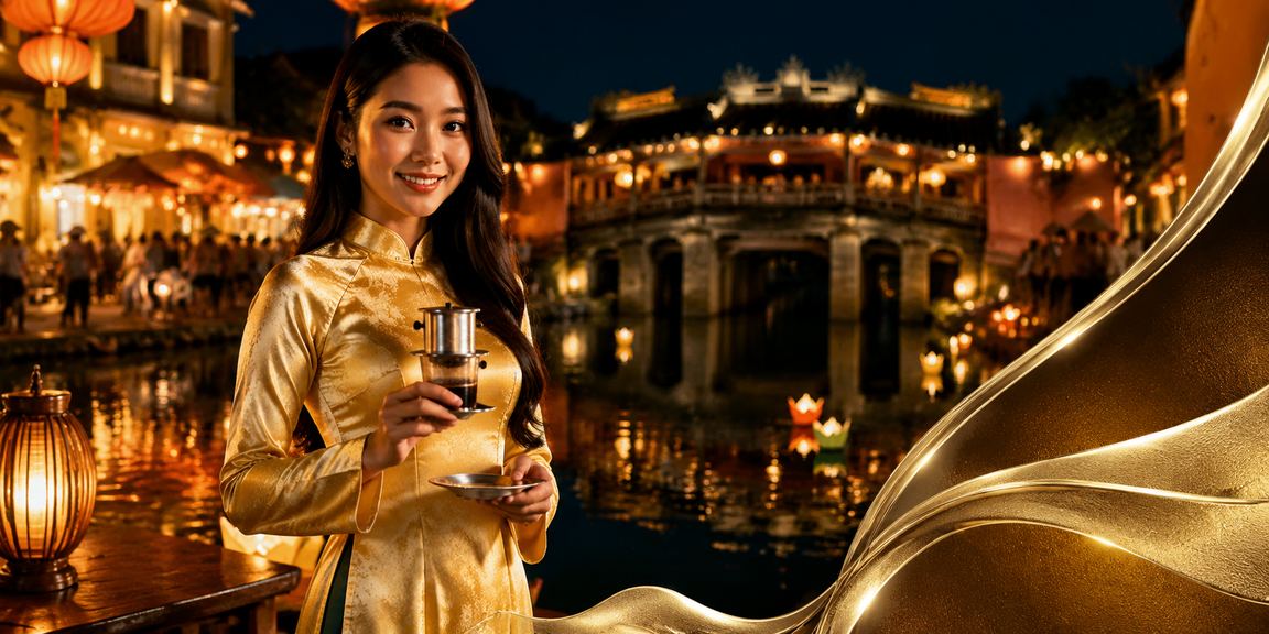 Người dùng Hội An mặc áo dài đăng ký tài khoản và nhận ưu đãi nạp lần đầu