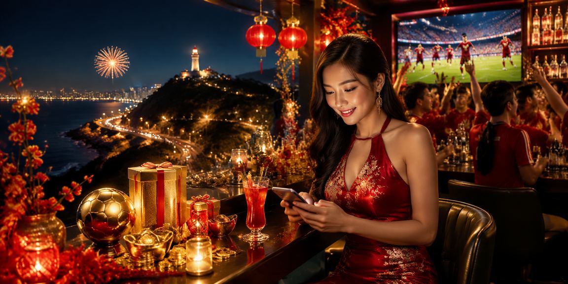 Người chơi trải nghiệm casino trên điện thoại tại lễ hội Tết ở Vũng Tàu